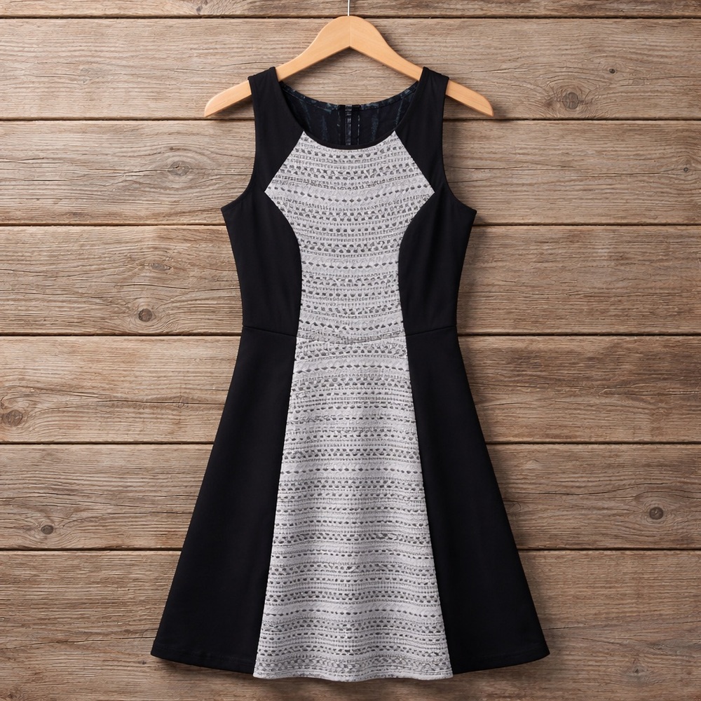 Maurices Size Large Midi Sleeveless Fit and Flare Dress polyester Spandex Rayon